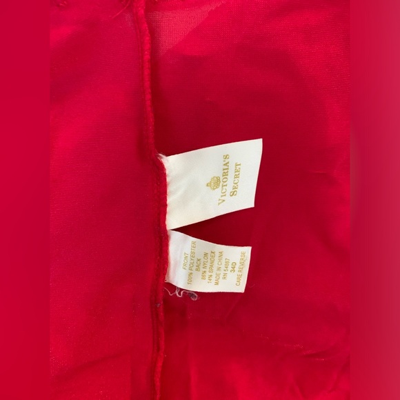 Vintage 1990s Victoria's Secret Gold Label Red Lace Bodysuit - Picture 4 of 4